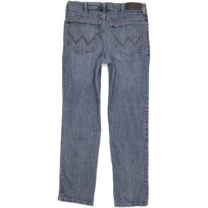 Wrangler Men Blue Straight Regular Stretch Jeans W35 L30