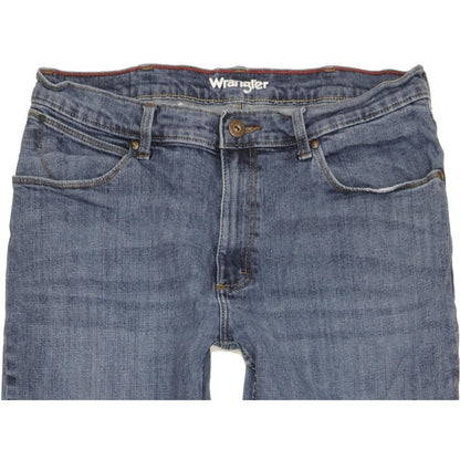 Wrangler Men Blue Straight Regular Stretch Jeans W35 L30