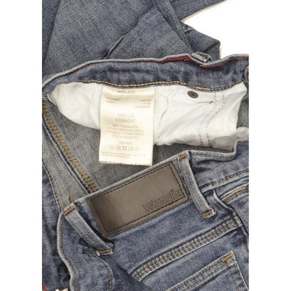 Wrangler Men Blue Straight Regular Stretch Jeans W35 L30