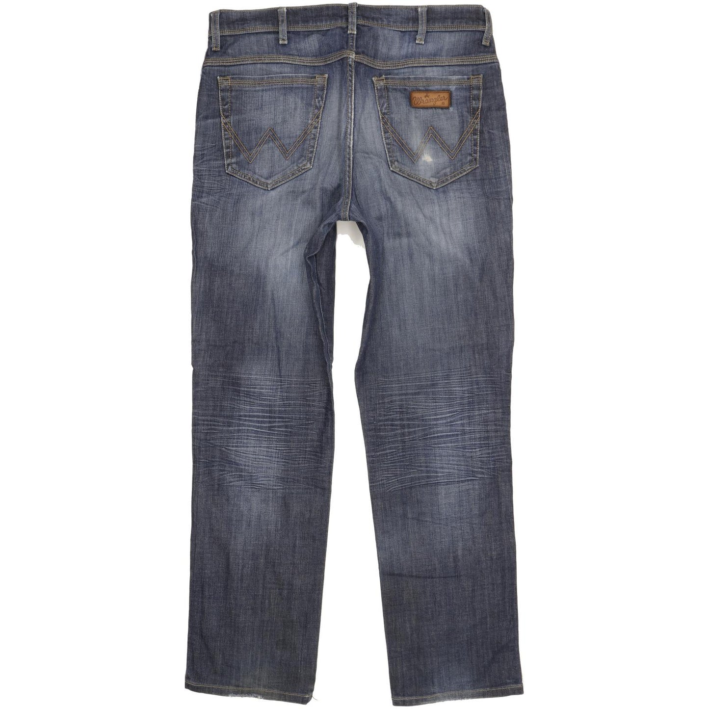 Wrangler Texas Men Blue Straight Regular Stretch Jeans W38 L34