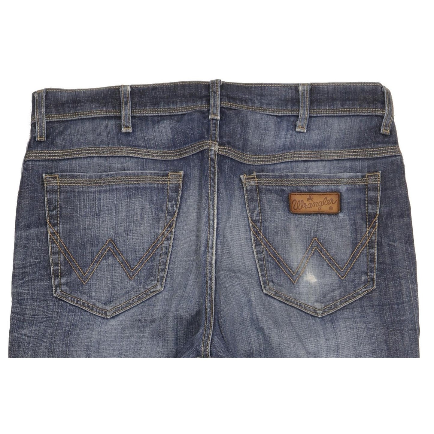 Wrangler Texas Men Blue Straight Regular Stretch Jeans W38 L34