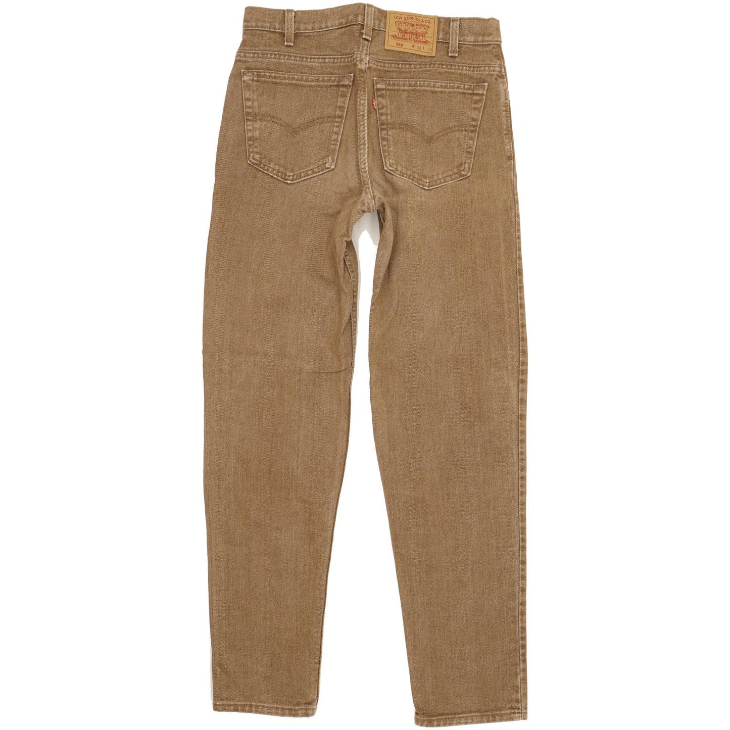 Levi's 550 Made inUSA Men Brown Tapered Relaxed Mom Jeans W33 L34