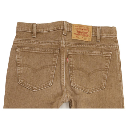 Levi's 550 Made inUSA Men Brown Tapered Relaxed Mom Jeans W33 L34