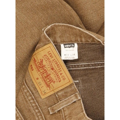 Levi's 550 Made inUSA Men Brown Tapered Relaxed Mom Jeans W33 L34