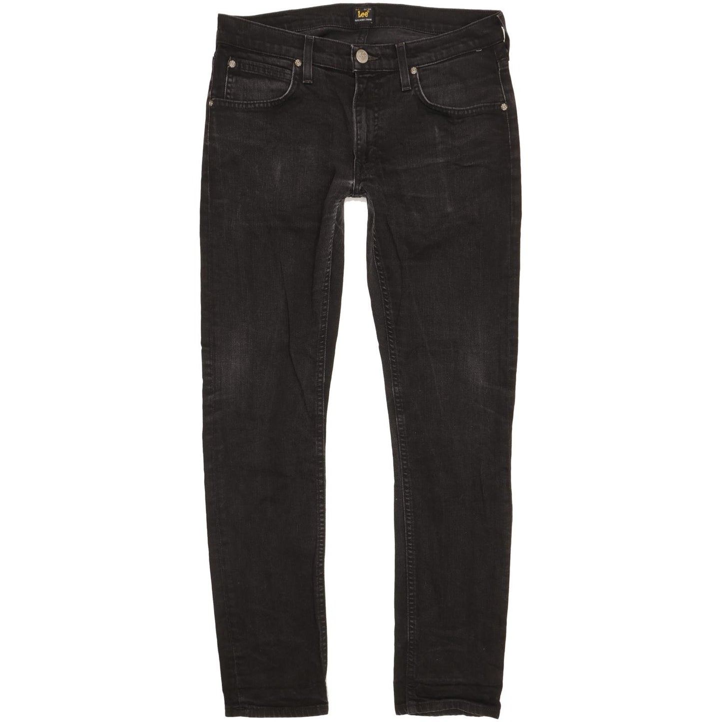 Lee Luke Men Black Skinny Slim Stretch Jeans W31 L30