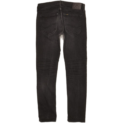 Lee Luke Men Black Skinny Slim Stretch Jeans W31 L30
