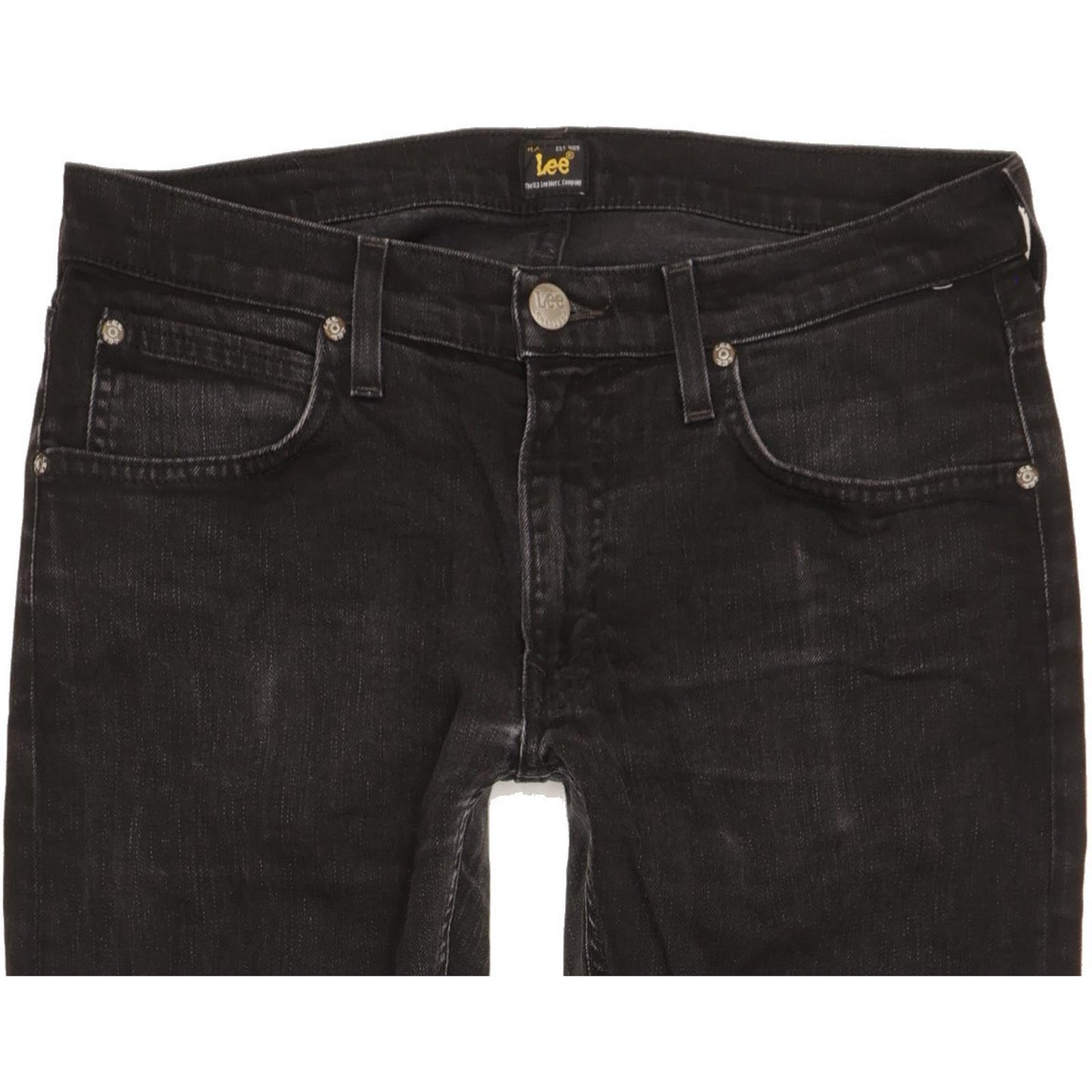 Lee Luke Men Black Skinny Slim Stretch Jeans W31 L30