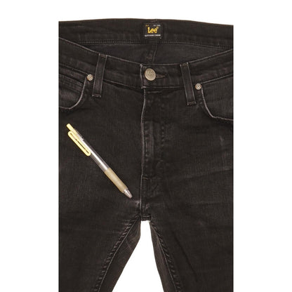 Lee Luke Men Black Skinny Slim Stretch Jeans W31 L30