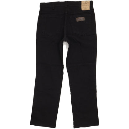 Wrangler Texas Men Black Straight Regular Stretch Jeans W36 L30