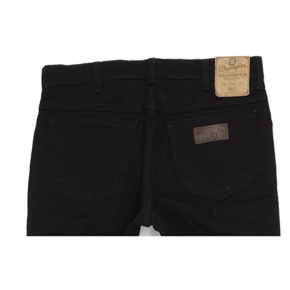 Wrangler Texas Men Black Straight Regular Stretch Jeans W36 L30