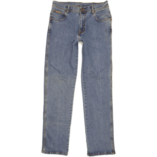 Wrangler Texas Men Blue Straight Regular Stretch Jeans W33 L34