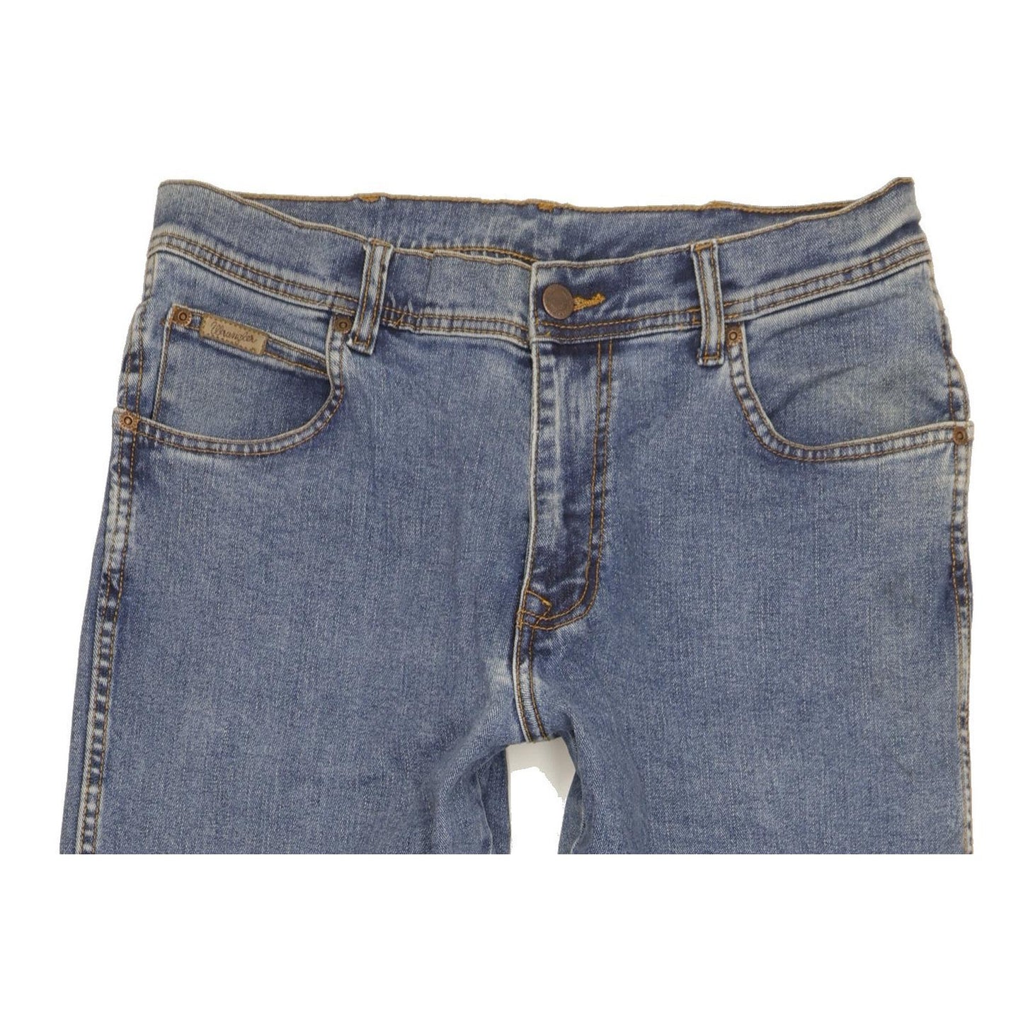 Wrangler Texas Men Blue Straight Regular Stretch Jeans W33 L34