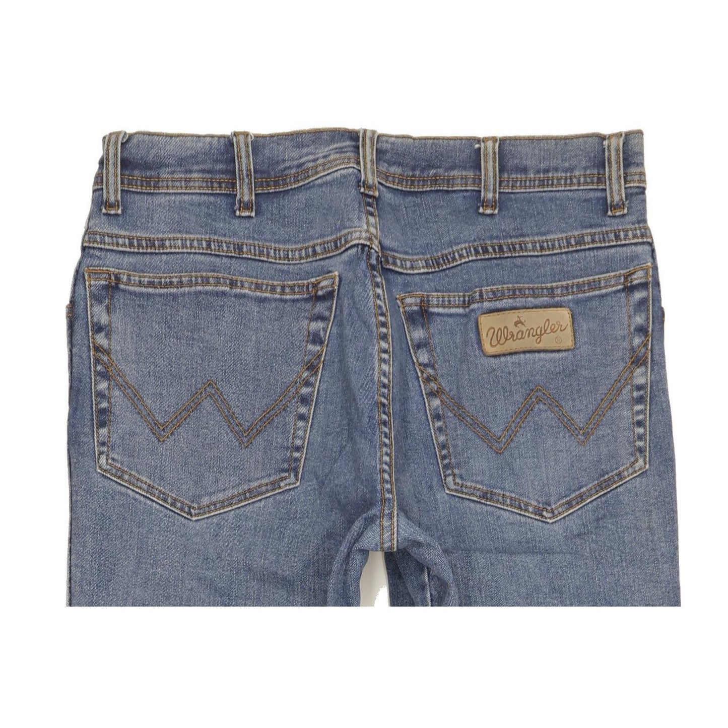 Wrangler Texas Men Blue Straight Regular Stretch Jeans W33 L34