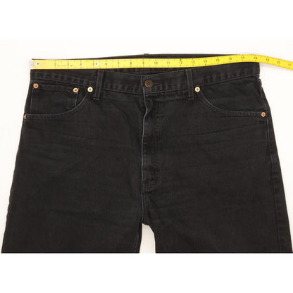 Levi's 521 Men Black Straight Regular Jeans W37 L32