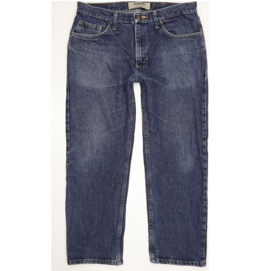 Wrangler Men Blue Straight Regular Jeans W34 L27