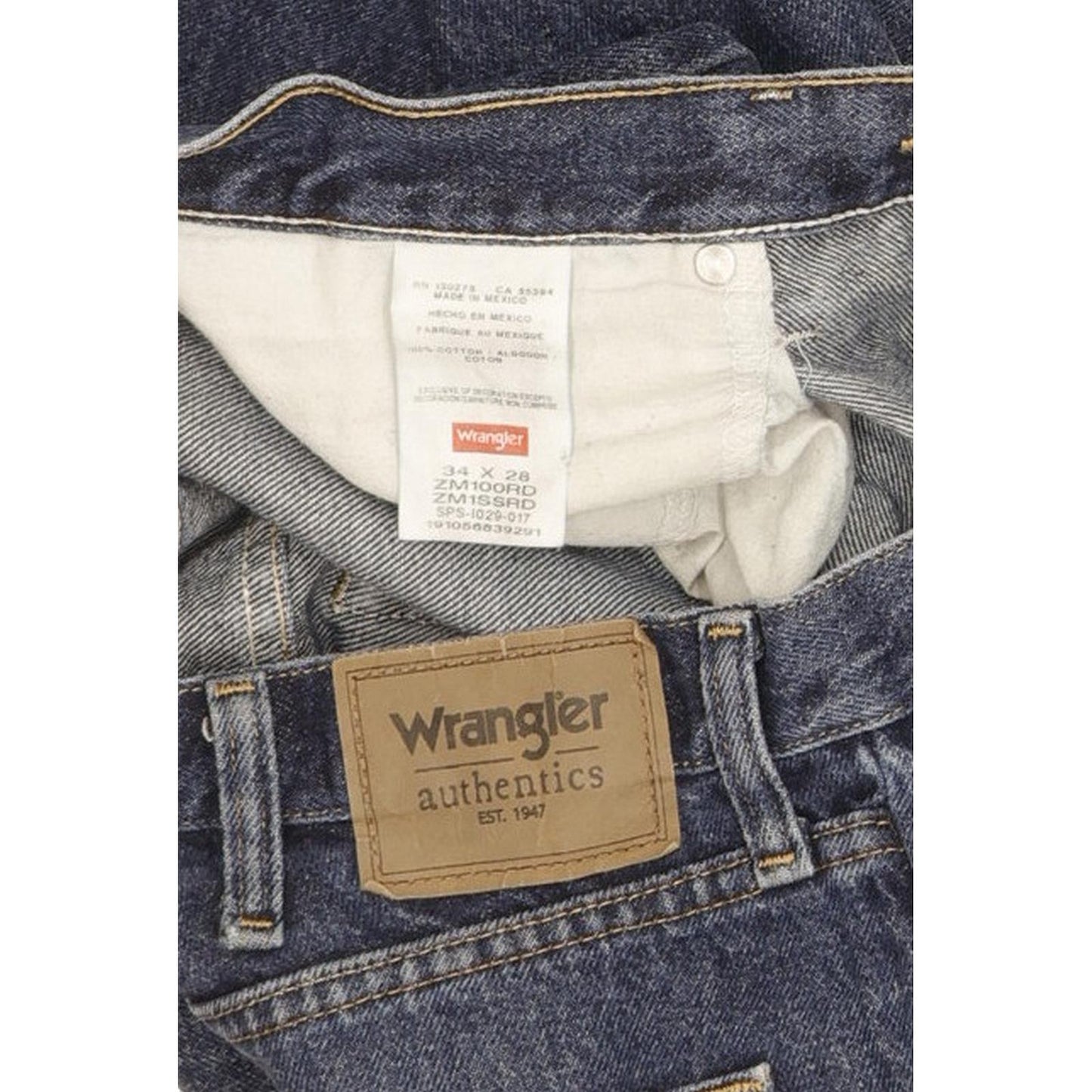 Wrangler Men Blue Straight Regular Jeans W34 L27