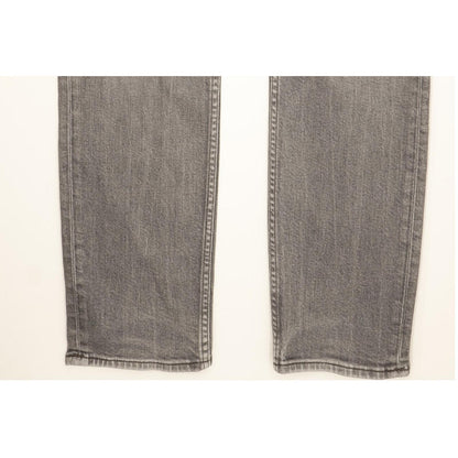 Lee Rider Men Grey Straight Slim Stretch Jeans W33 L34