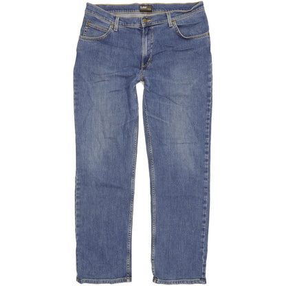 Lee Brooklyn Men Blue Straight Regular Stretch Jeans W36 L31