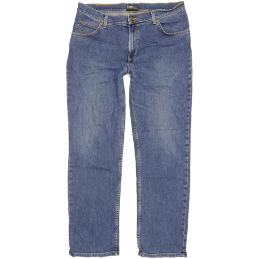 Lee Brooklyn Men Blue Straight Regular Stretch Jeans W36 L31