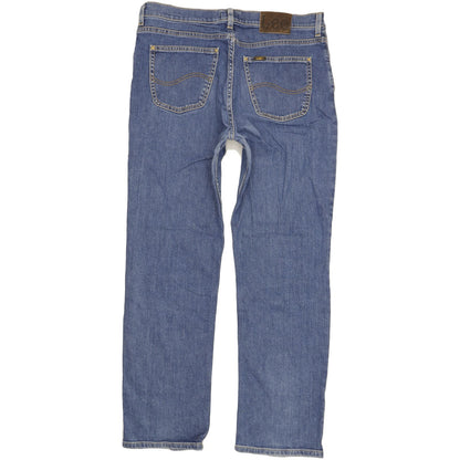 Lee Brooklyn Men Blue Straight Regular Stretch Jeans W36 L31
