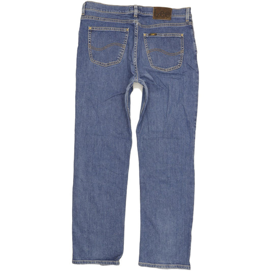 Lee Brooklyn Men Blue Straight Regular Stretch Jeans W36 L31