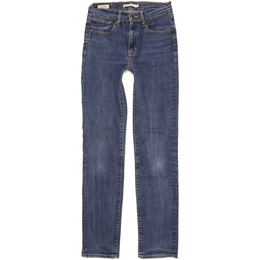 Levi's 724 Men Blue Straight Slim Stretch Jeans W27 L31