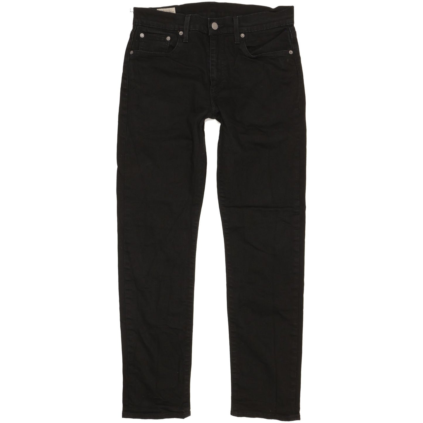 Levi's 502 Men Black Tapered Regular Stretch Jeans W30 L30