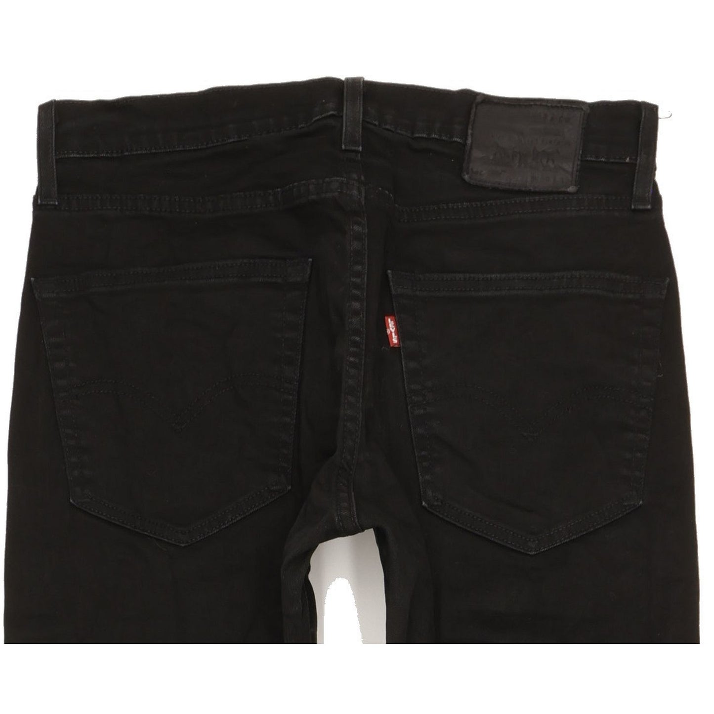 Levi's 502 Men Black Tapered Regular Stretch Jeans W30 L30