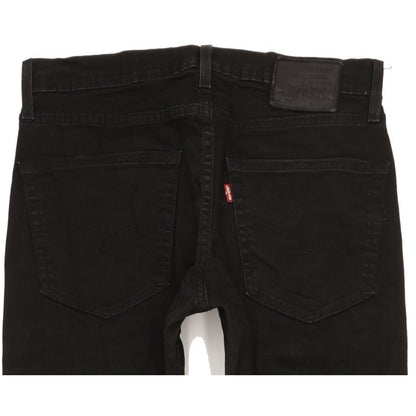 Levi's 502 Men Black Tapered Regular Stretch Jeans W30 L30