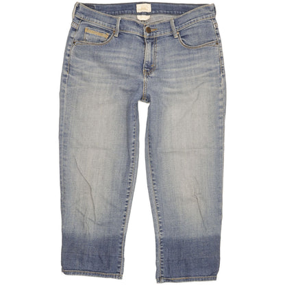 Levi's 515 Women Blue Tapered Relaxed Capri Stretch Jeans W29 L30