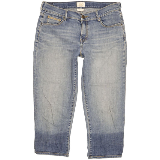 Levi's 515 Women Blue Tapered Relaxed Capri Stretch Jeans W29 L30