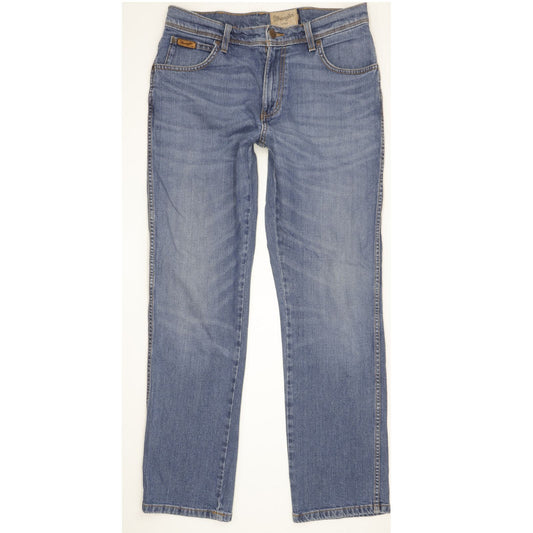 Wrangler Texas Men Blue Straight Regular Stretch Jeans W32 L31