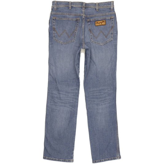 Wrangler Texas Men Blue Straight Regular Stretch Jeans W32 L31