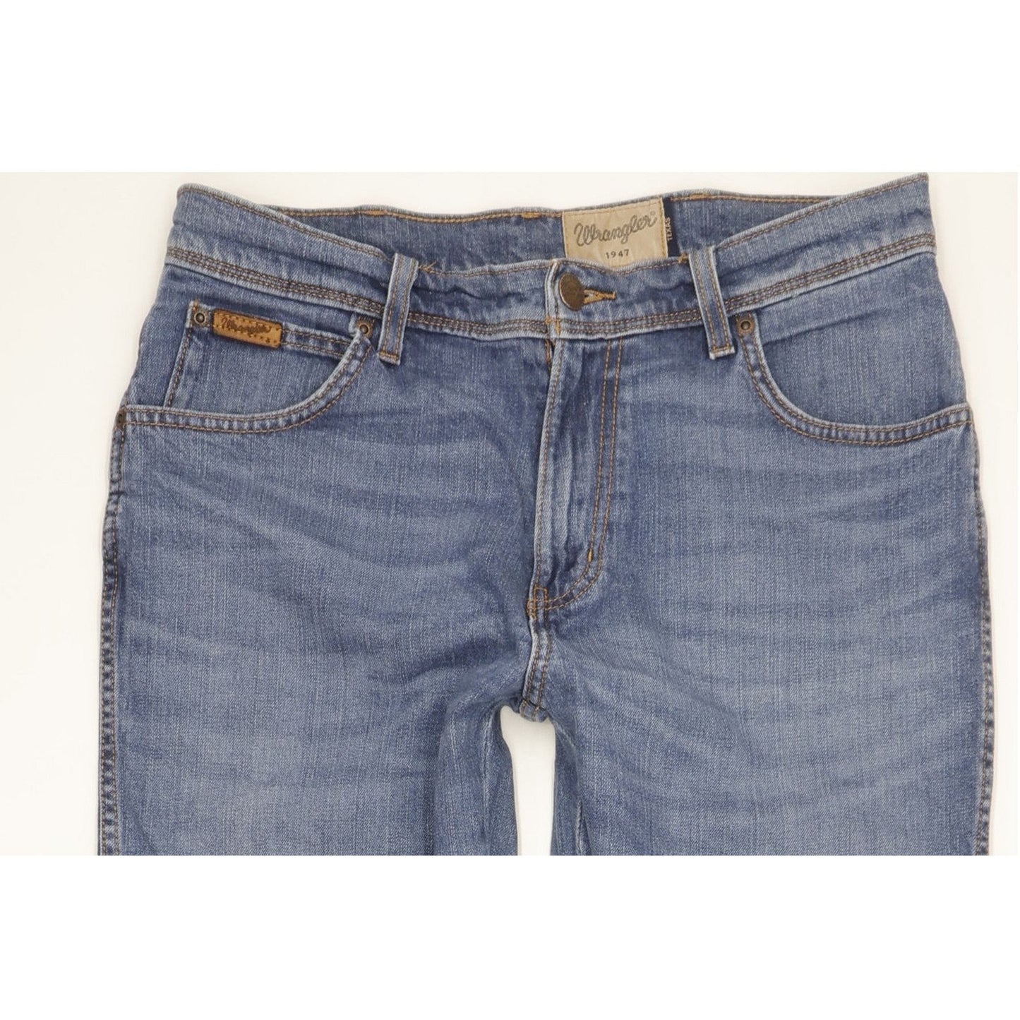 Wrangler Texas Men Blue Straight Regular Stretch Jeans W32 L31