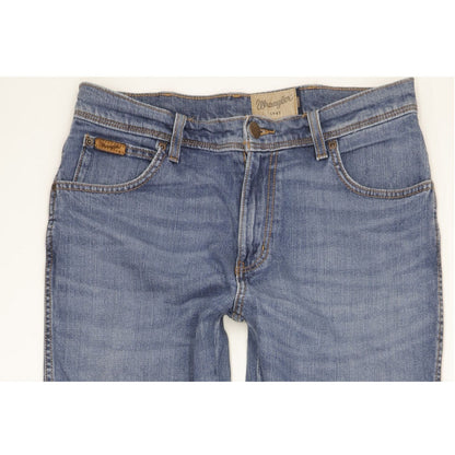 Wrangler Texas Men Blue Straight Regular Stretch Jeans W32 L31