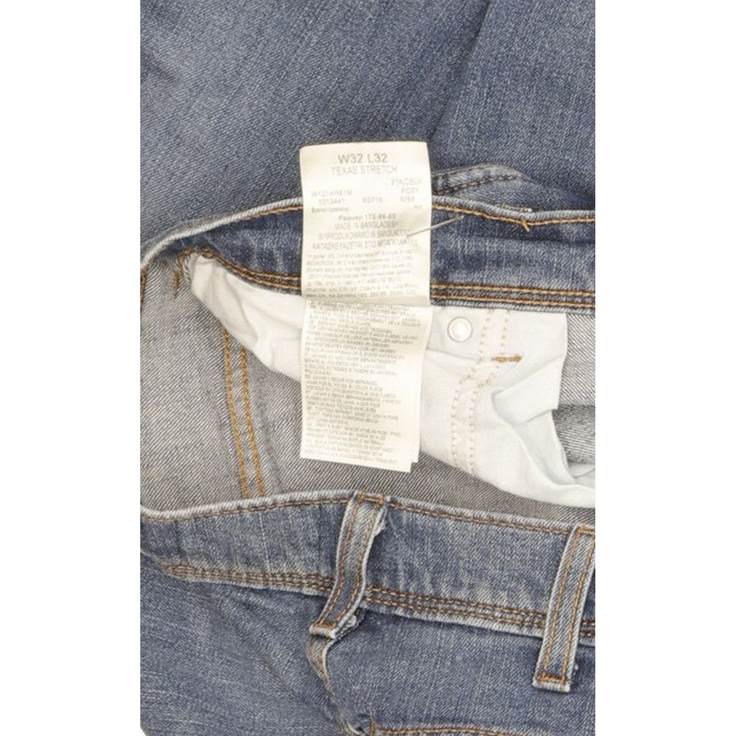 Wrangler Texas Men Blue Straight Regular Stretch Jeans W32 L31