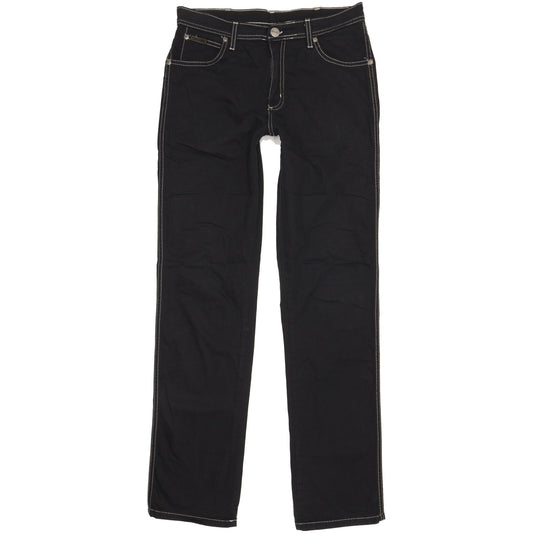 Wrangler Texas Men Black Straight Regular Stretch Jeans W32 L34