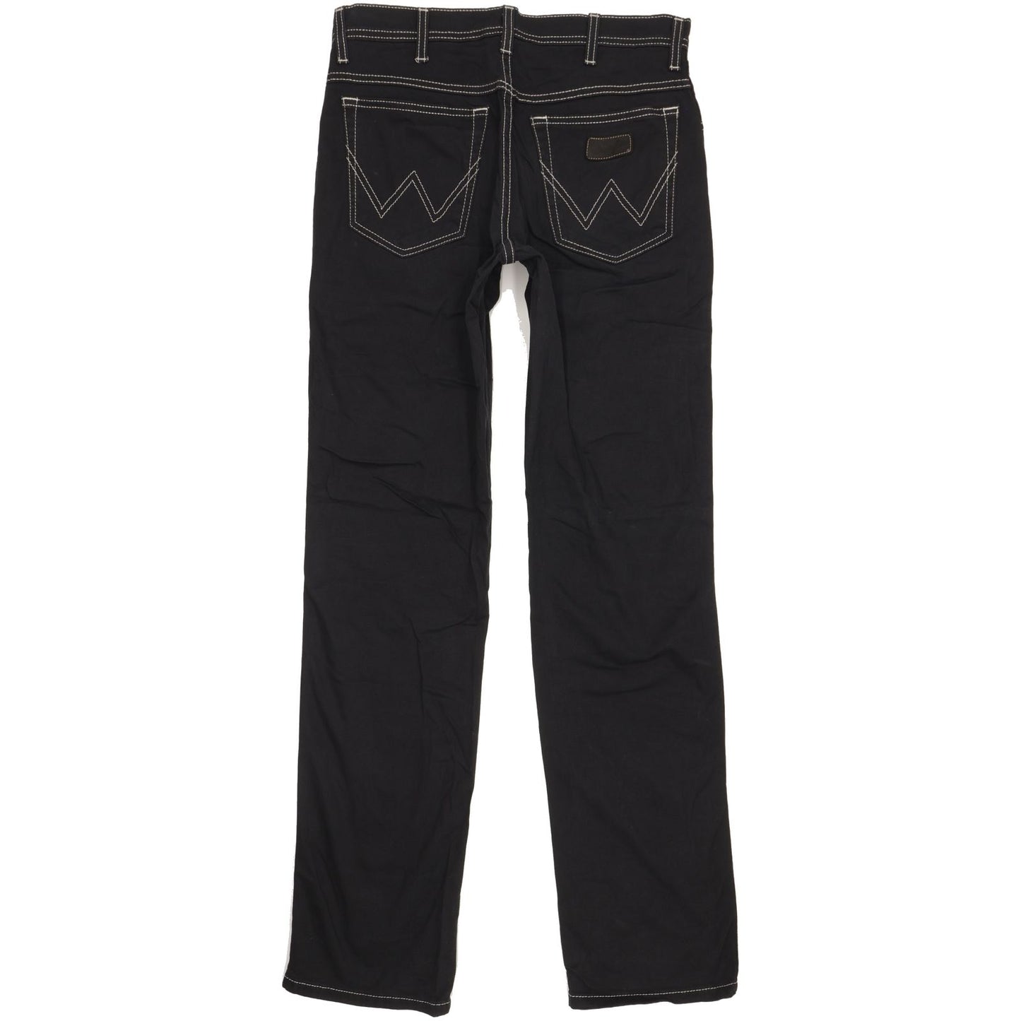 Wrangler Texas Men Black Straight Regular Stretch Jeans W32 L34
