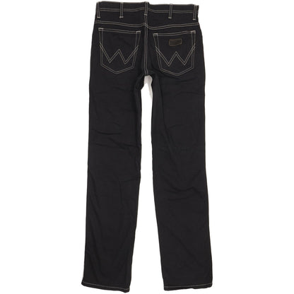 Wrangler Texas Men Black Straight Regular Stretch Jeans W32 L34