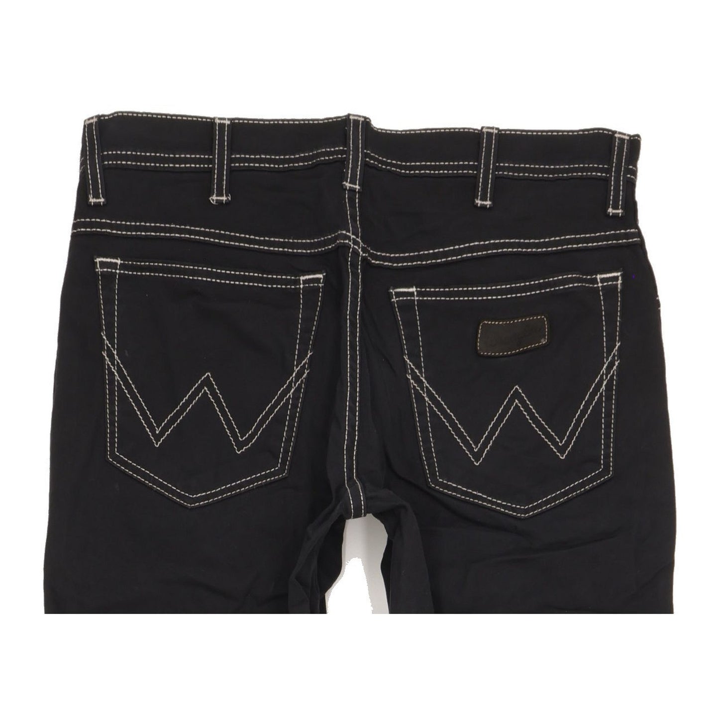 Wrangler Texas Men Black Straight Regular Stretch Jeans W32 L34
