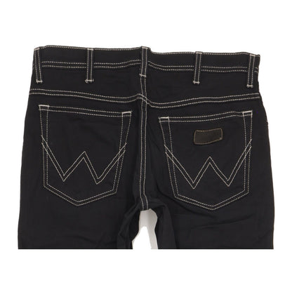 Wrangler Texas Men Black Straight Regular Stretch Jeans W32 L34