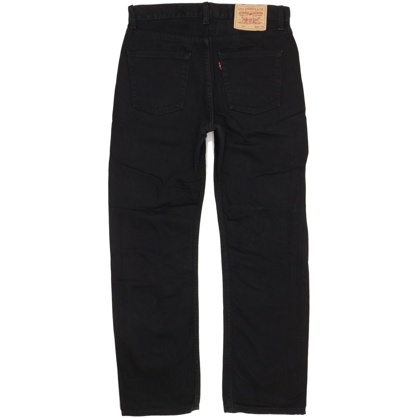 Levi's 751 Men Black Straight Regular Jeans W32 L30