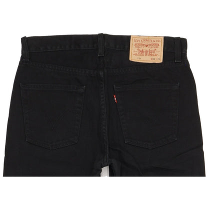 Levi's 751 Men Black Straight Regular Jeans W32 L30
