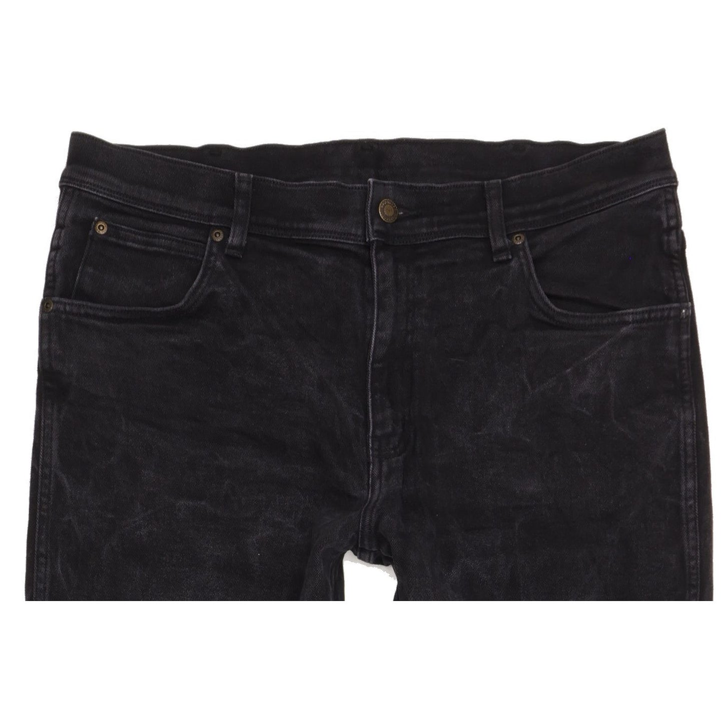 Wrangler Men Black Straight Regular Stretch Jeans W36 L32