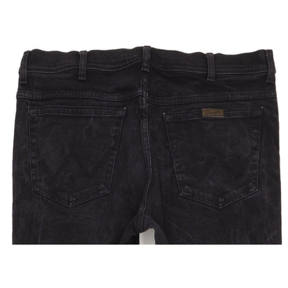 Wrangler Men Black Straight Regular Stretch Jeans W36 L32