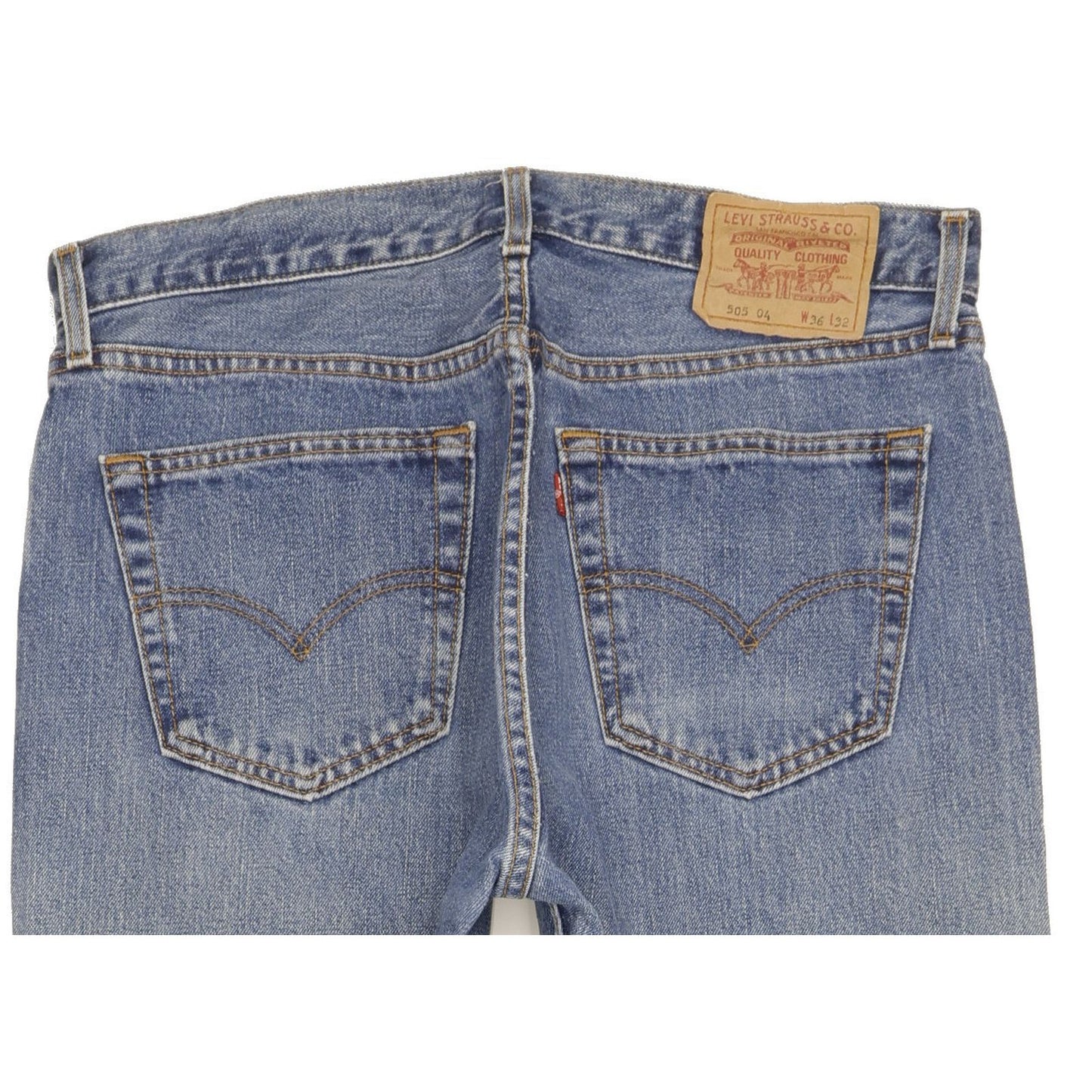 Levi's 505 Men Blue Straight Regular Jeans W35 L31
