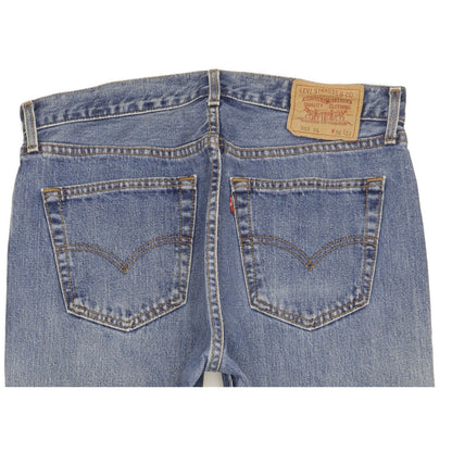 Levi's 505 Men Blue Straight Regular Jeans W35 L31