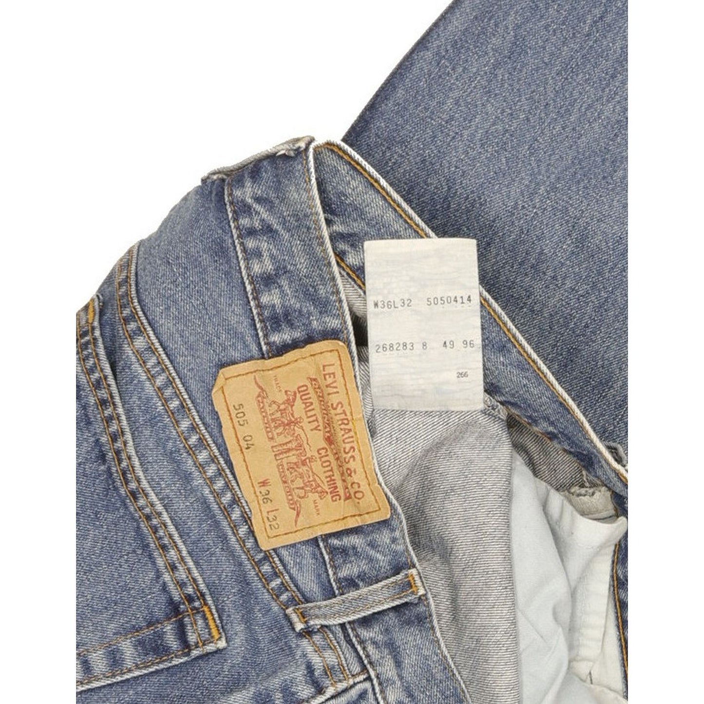 Levi's 505 Men Blue Straight Regular Jeans W35 L31