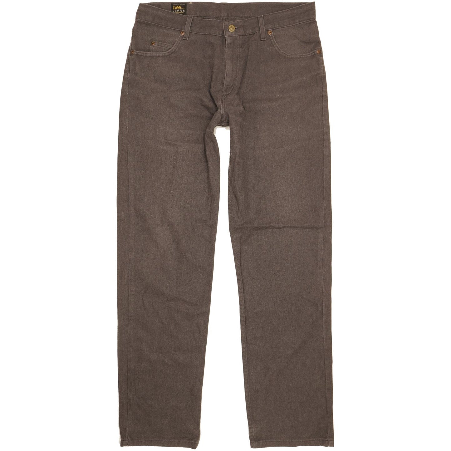Lee Brooklyn Men Grey Straight Regular Jeans W36 L34