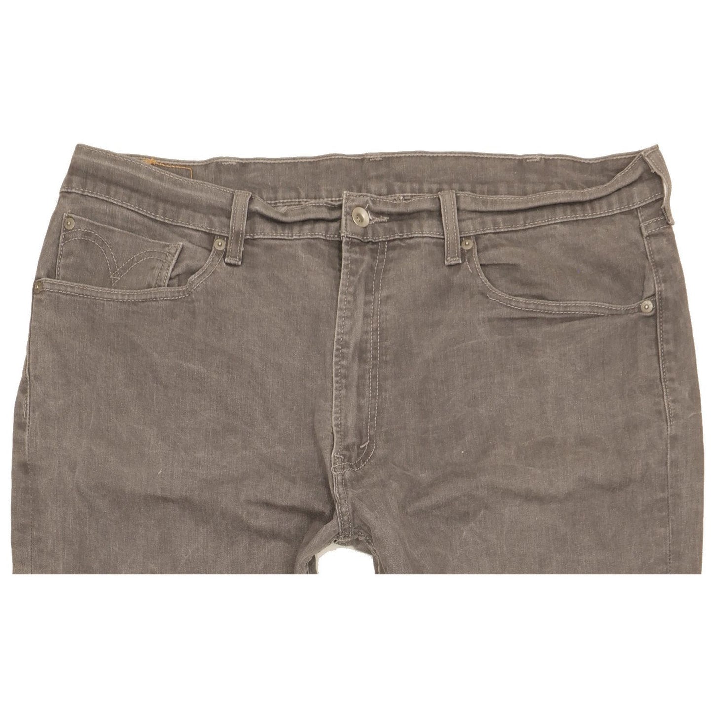 Levi's 506 Men Grey Straight Regular Stretch Jeans W40 L31
